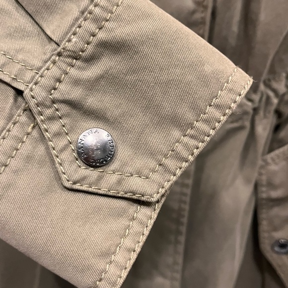 Banana Republic size small - medium (8) army green trench - Picture 7 of 9